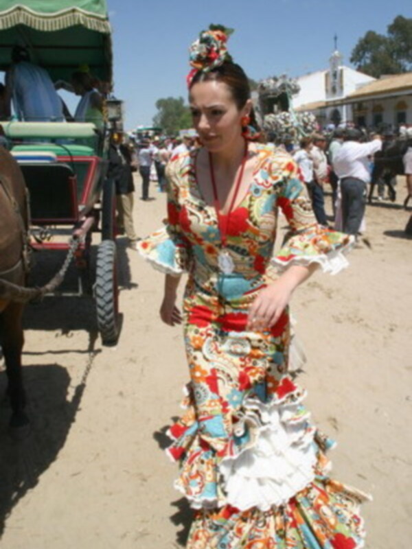 Rocio Jurado y su hija Rocio Carrasco en el Rocio