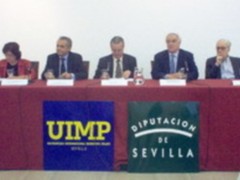 Antonio Fernandez inauguro en Sevilla el encuentro sobre la Constitucion Europea en la UIMP