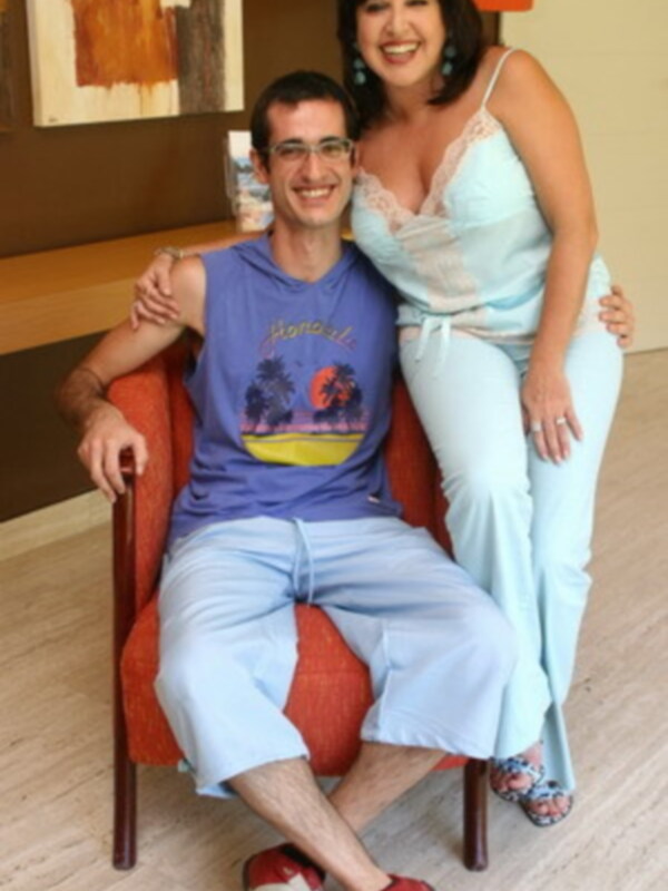 Loles Leon con su hijo