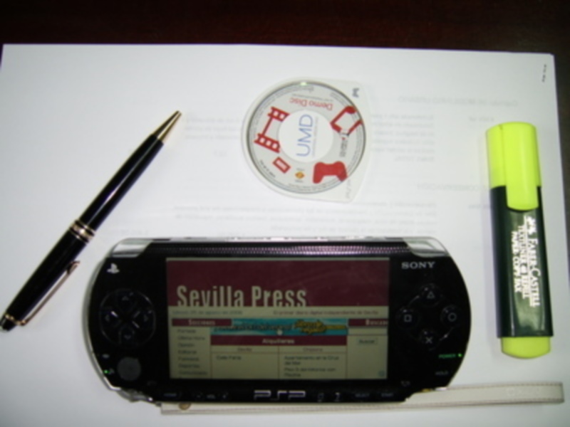 Millones de usuarios de PSP pueden acceder a la página web de SEVILLAPRESS.COM