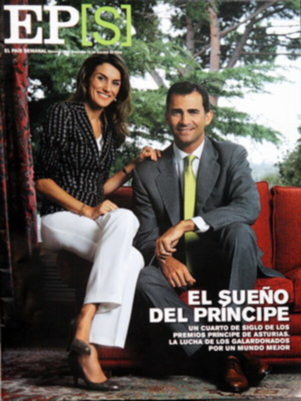 Los Principes de Asturias posan para la portada de El Pais semanal
