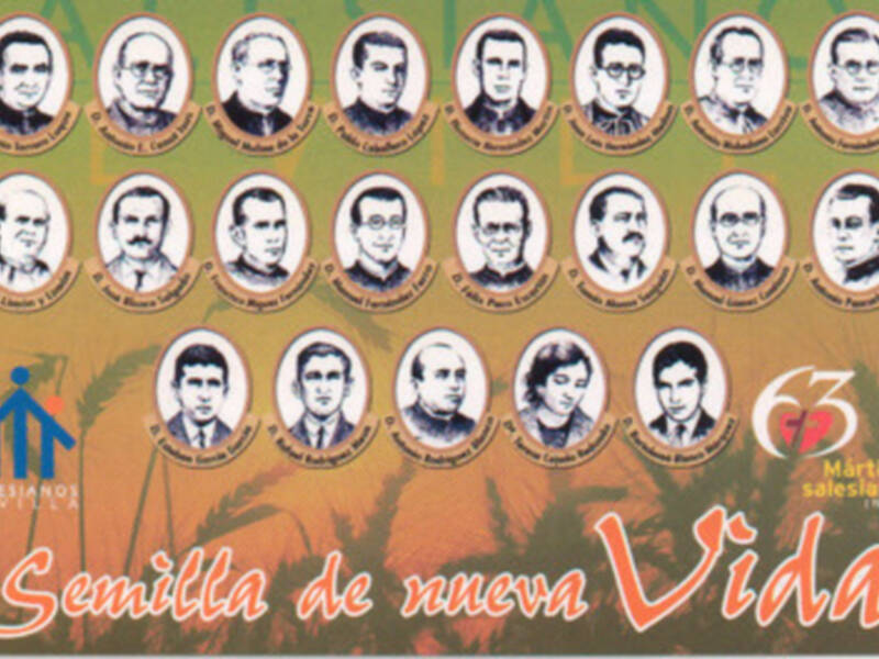 MISA EN ACCIÓN DE GRACIAS POR LOS 21 NUEVOS BEATOS MÁRTIRES DEL S. XX EN ESPAÑA EN SALESIANOS STMA. TRINIDAD.