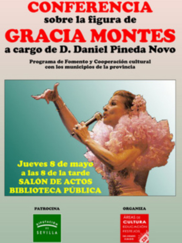 El investigador Daniel Pineda Novo ofrecerá una conferencia sobre la figura de Gracia Montes este  jueves en Lora del Río