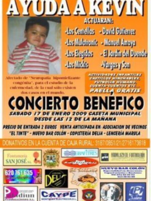 Concierto benéfico para ayudar a Kevin