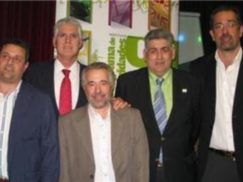 Juan Antonio Orenga, Moncho Monsalve y Miguel Gallardo participaron en los V Encuentros Prensa y Deporte  en Sevilla