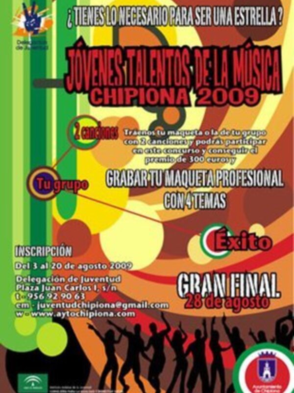 Juventud pone en marcha el certámen Jóvenes talentos de la música Chipiona 2009