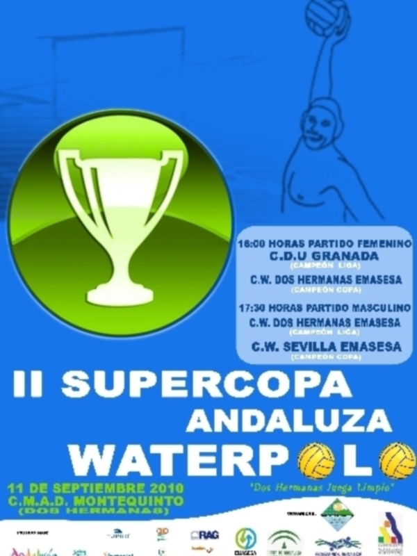 La Supercopa de Andalucía de waterpolo se jugará en Montequinto 
