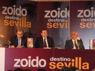 Patricia Rato, la Duquesa de Alba y Rjoy acompañan a Juan Ignacio Zoido en la presentación de su libro Zoido, destino Sevilla