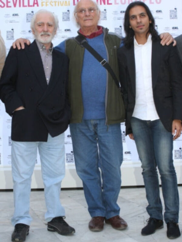 Farruquito acompaña a Carlos Saura a la presentación de la película Flamenco, Flamenco 