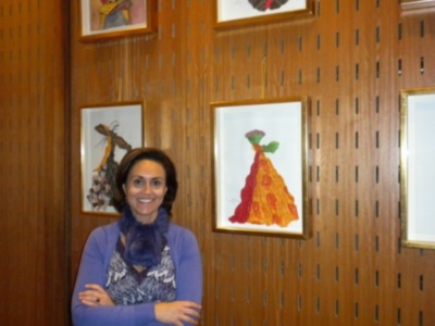 Inauguración de la exposición "Dialogos...Papel y Moda" de la artista madrileña, Noemi Gómez Posadas