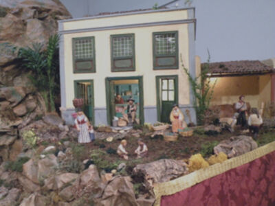 El Hogar Canario, instalo su Belén, un año mas en Sevilla