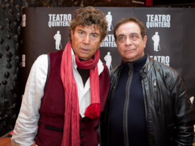 Emotivo homenaje del Miguel Caiceo a Paco Gandía en el Teatro Quintero.-