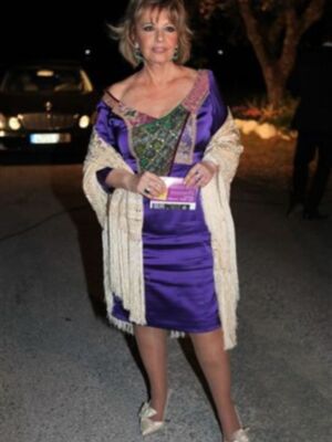 Rocío Carrasco con Fidel Albiac, espectacular en la boda de su prima Rosario