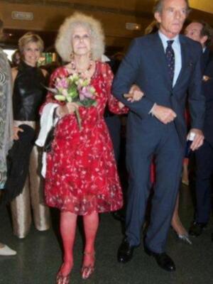 La Duquesa de Alba y Alfonso Díez, en su último acto público como solteros