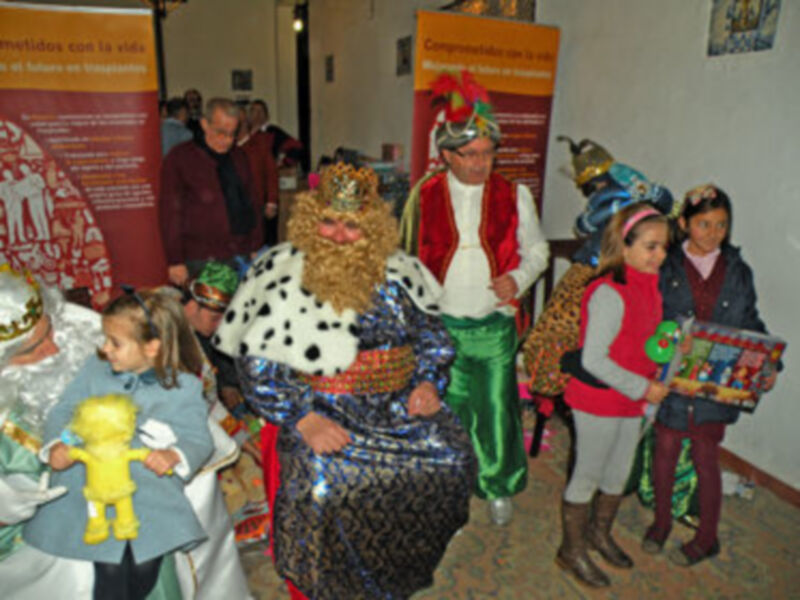Los Reyes Magos del Belén de la Solidaridad.