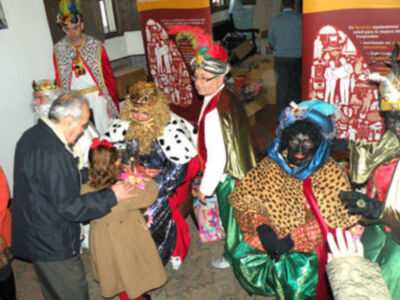 Los Reyes Magos del Belén de la Solidaridad.