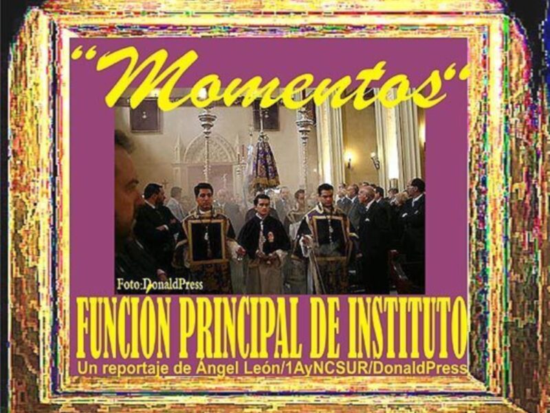 Éxito Rotundo Solemne Quinario en Honor y Gloria de Ntro. Padre Jesús de la Salud y Brillante Función Principal de Instituto con Misa de Comunión General y Protestación de Fe.
