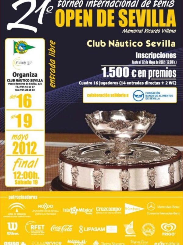 El XXI Open de Sevilla Memorial Ricardo Villena de tenis se pone en marcha