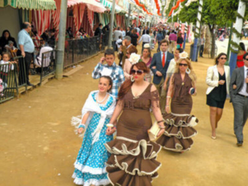 En la ciudad de los farolillos no mermaron las ganas de feria.