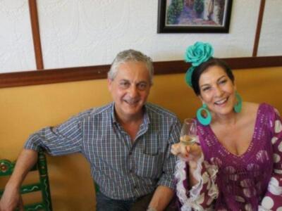 José Joaquín Gallardo disfrutan de la feria