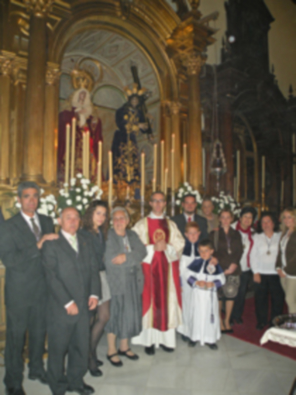 Toma de posesión de la nueva junta de gobierno de la Hermandad de Jesús Nazareno de Alcalá del Río (Sevilla).