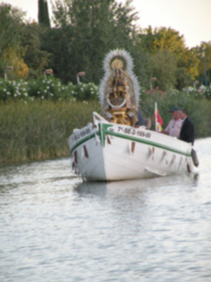 Procesión marinera de la virgen del Carmen de Calatrava.