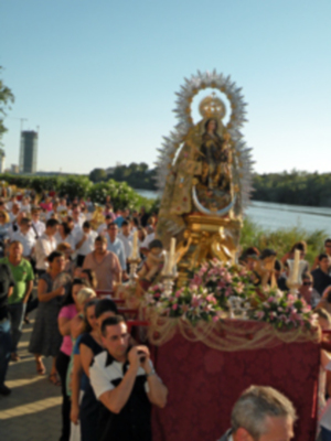 Procesión marinera de la virgen del Carmen de Calatrava.