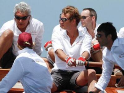 Piere Casiragui, tercer hijo de la Princesa Carolina de Mónaco y miembro de la Tripulación del Tuiga, en "la Semana Clásica de Puerto Sherry"