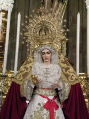 Sevilla. Antonio Melado Prado Pregono el XXVII Canto Poético a la Stma. Virgen de la Aurora.