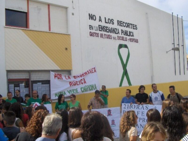 Inicio de curso reinvindicativo en Enseñanza Secundaria en Chipiona