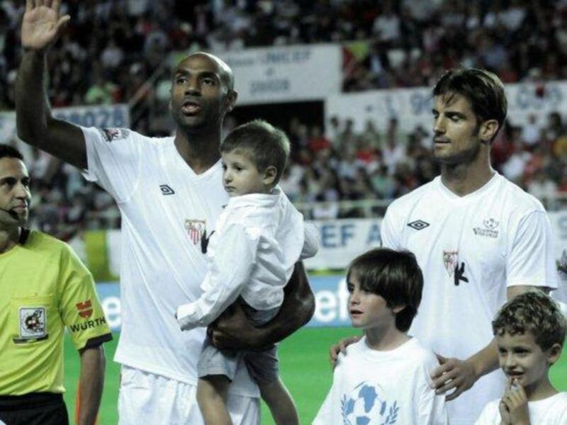 Kanoute se despide con un homenaje de Unicef a beneficio ciudad de los niños de África