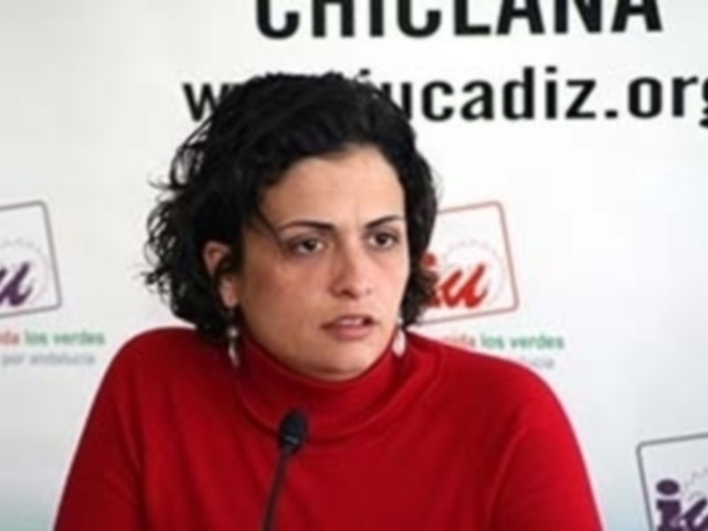 La representante de  la vicepresidencia de la Junta de Andalucía en Cádiz, Ana Rodríguez,  mantiene una reunión de trabajo con Izquierda Unida de Chipiona.