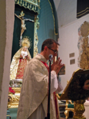 Provincia. Antonio Rendón.Solemne Función conmemorativa del XLI  Aniversario de la Coronación Canoníca de la Virgen de las Angustias de Alcalá del Río.