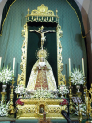 Provincia. Antonio Rendón.Solemne Función conmemorativa del XLI  Aniversario de la Coronación Canoníca de la Virgen de las Angustias de Alcalá del Río.