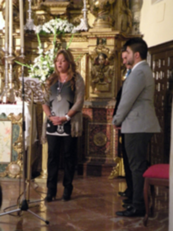 Provincia.El Profesor e Historiador D. Manuel Morales Morales, pronuncio una disertación, sobre el canto de la Sentencia de Pilatos en la Hermandad de Jesús Nazareno de Alcalá del Río.