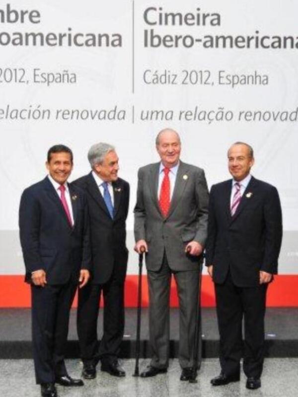 El rey en la cumbre iberoamericana