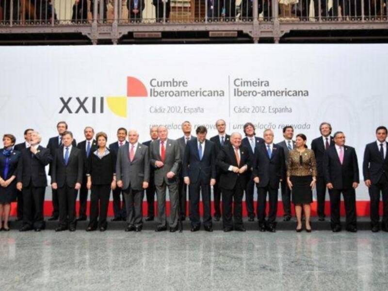 El rey en la cumbre iberoamericana
