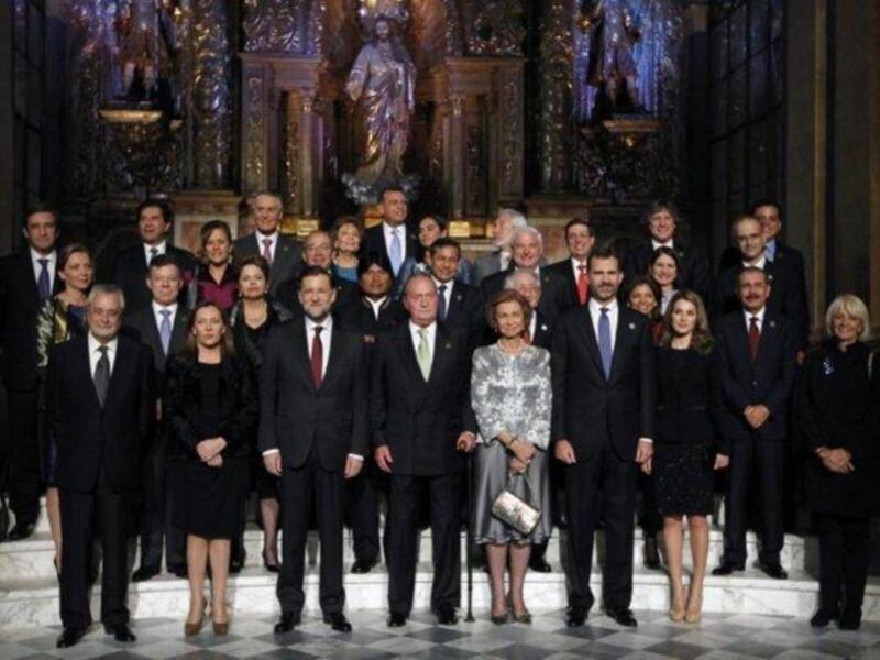 Los reyes y los príncipes en la inauguración de la cumbre iberoamericana