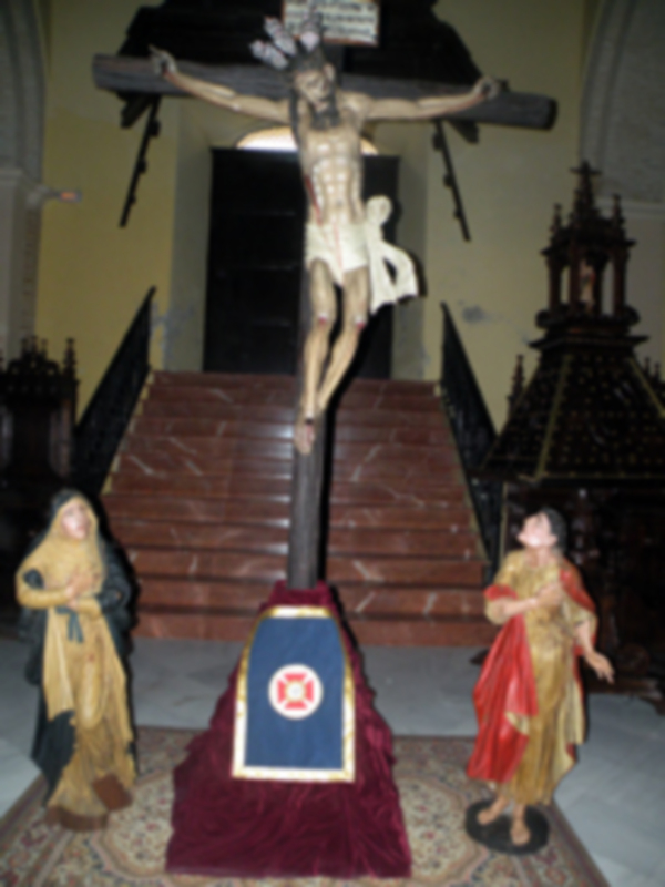 Vía-crucis con el Cristo del Buen Fin de Alcalá del Río (Sevilla).