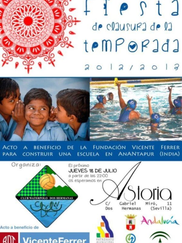 Clausura solidaria de la temporada para el Club Waterpolo Dos Hermanas