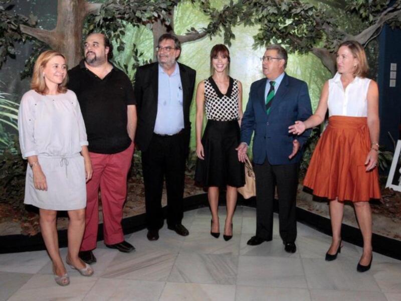 Maribel Verdú, en Sevilla madrina de la exposición "Viaje al cine español. 27 años de los premios Goya (1987-2013)"