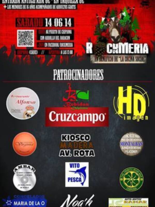 El cartel de ÂRockmería Festival 2014Â ya está en la calle(Chipiona)
