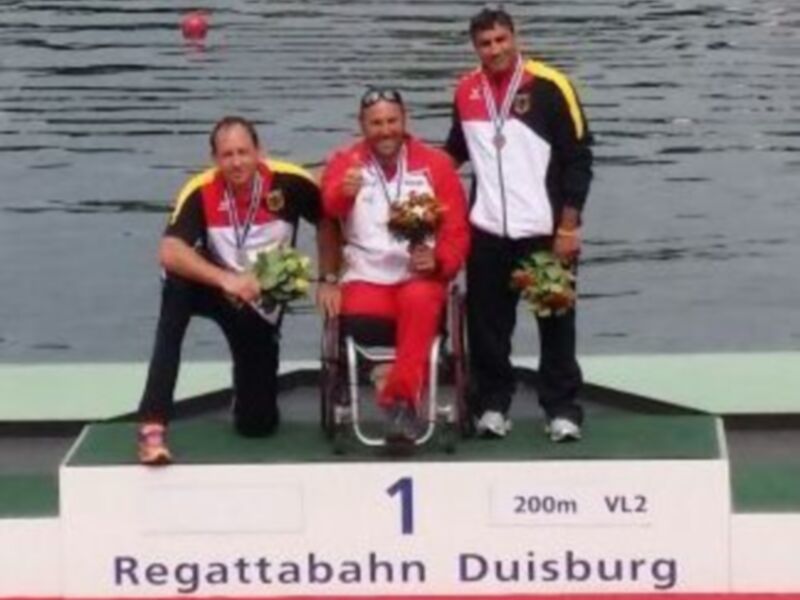 Primera medalla para Javier Reja en la Copa del Mundo de Duisburg