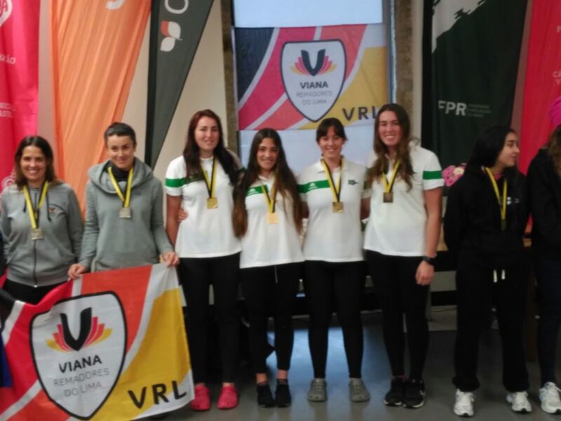 Doble podio para el Náutico en la Regata Internacional de remo de Viana do Castelo