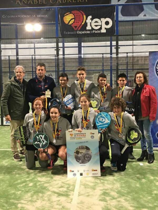 Andalucía se deja notar en el Campeonato de España de pádel cadete por equipos