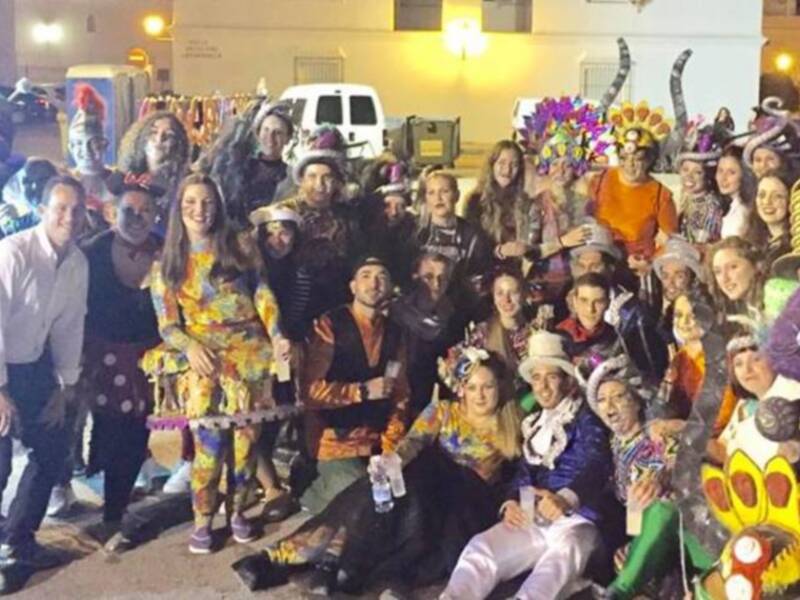 Chipiona promociona su carnaval en la provincia a través de la participación de la agrupacion “Las galeras” en el carnaval de Vejer de la Frontera.