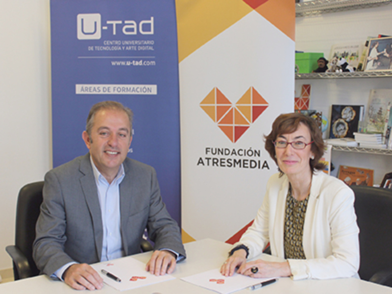 La Fundación ATRESMEDIA y el Centro Universitario U-tad alcanzan un acuerdo para becar a alumnos con discapacidad en Animación 3D