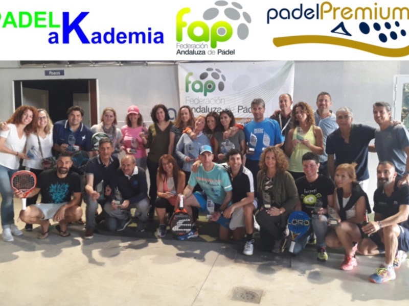 Dobles figuras en el Circuito Andaluz de Veteranos de pádel