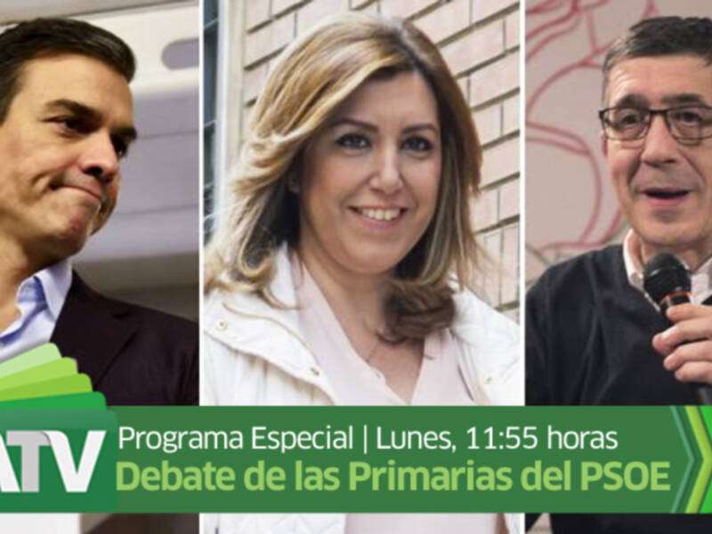 Andalucía Televisión retransmitirá el debate de las primarias del PSOE