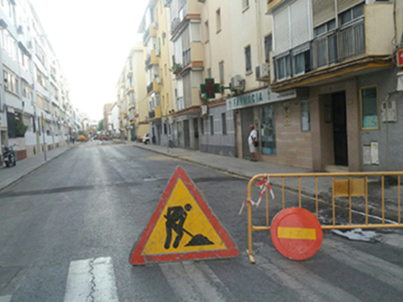 Obras en calle Niebla